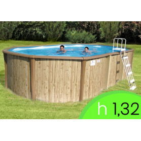 Piscina Fuori Terra Legno Antigua 950 - 915 x 460 h 132 mt