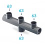 Collettore di distribuzione a 3 Vie Ø 63