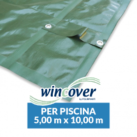 Copertura Invernale Piscina WINCOVER 5 m x 10 m SENZA Tubolari