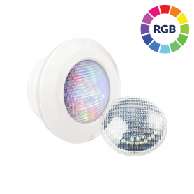 Faro Piscina LED LumiPlus 1.11 Multicolore con Nicchia per Piastrelle e Vernice