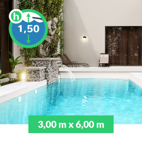 6 Clip In Acciaio Inox Per Copertura Piscina Fuori Terra - Fissaggio Sicuro Antivento, Protezione Antigraffio, 11,9 Cm (Blu)