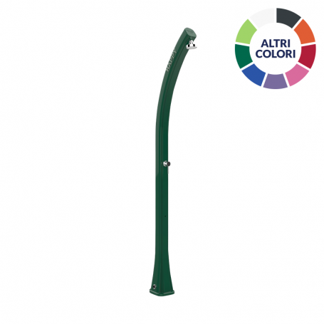 Doccia solare da giardino Happy H100 in PVC da 23 litri - Verde scuro