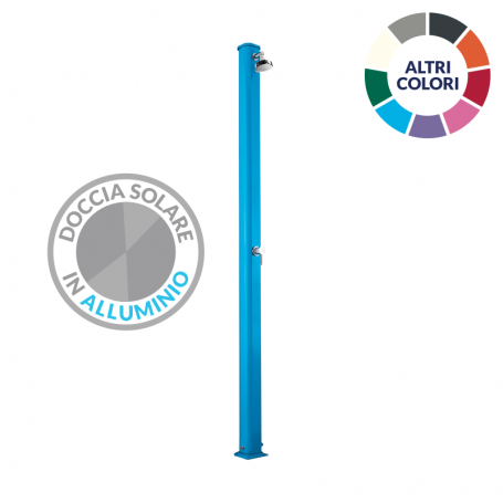 Doccia solare da giardino Jolly S A600 in Alluminio da 22 litri - Blu