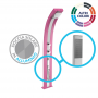 Doccia solare Dada D340 in Alluminio da 30 litri con doccetta mobile e banda inox - Fucsia