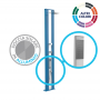 Doccia solare Dada S D440 in Alluminio da 30 litri con doccetta mobile e banda inox - Blu