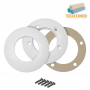 Kit flangia e copriflangia bocchetta per rivestimento in Liner PVC