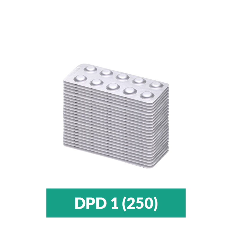Pastiglie DPD3 – Test cloro totale 100 pz piscina