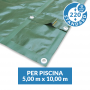 Copertura invernale Standard senza tubolari per piscina 5x10
