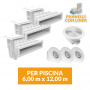 Kit circolazione piscina 6x12 in Pannelli con Telo Liner