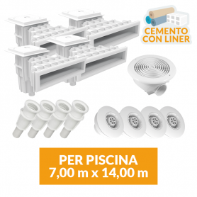 Kit Circolazione Piscina 7x14 Rivestimento Liner