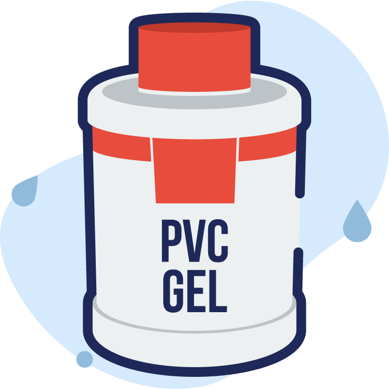 Colle PVC gel aqua - bidon 1l - GRIFFON 6140216